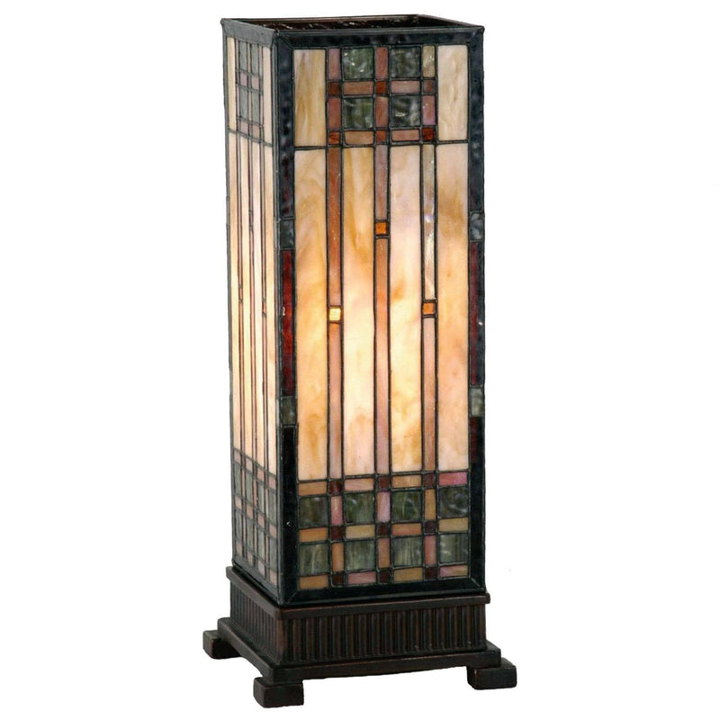 Tiffany Square Table Lamps - Empire Tiffany Large Square Table Lamp 9221