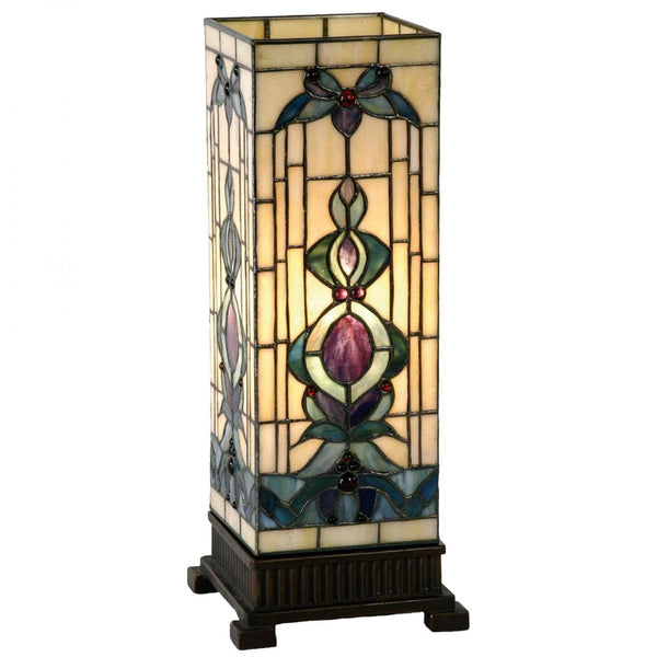 Tiffany Square Table Lamps - Regency Tiffany Large Square Table Lamp