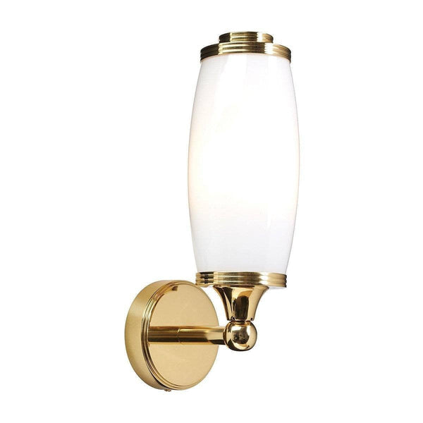 Traditional Bathroom Lights - Eliot Polished Brass Finish Solid Brass Bathroom Wall Light BATH-ELIOT1 PB