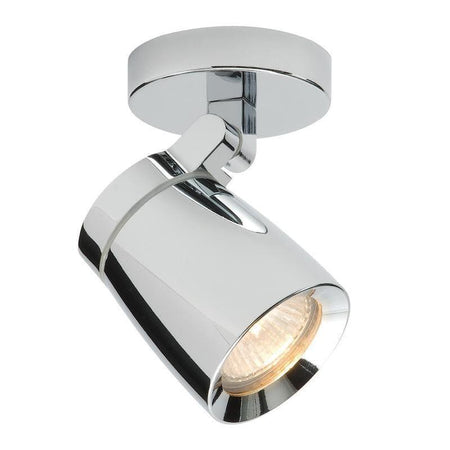 Traditional Bathroom Lights - Knight Chrome Finish And Clear Glass Bathroom Spotlight 39166