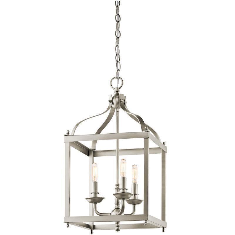 Traditional Ceiling Pendant Lights - Feiss Larkin Medium Pendant Ceiling Light KL/LARKIN/P/M NI