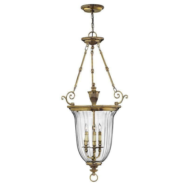 Traditional Ceiling Pendant Lights - Hinkley Cambridge Large Pendant Ceiling Light HK/CAMBRIDGE/P/L