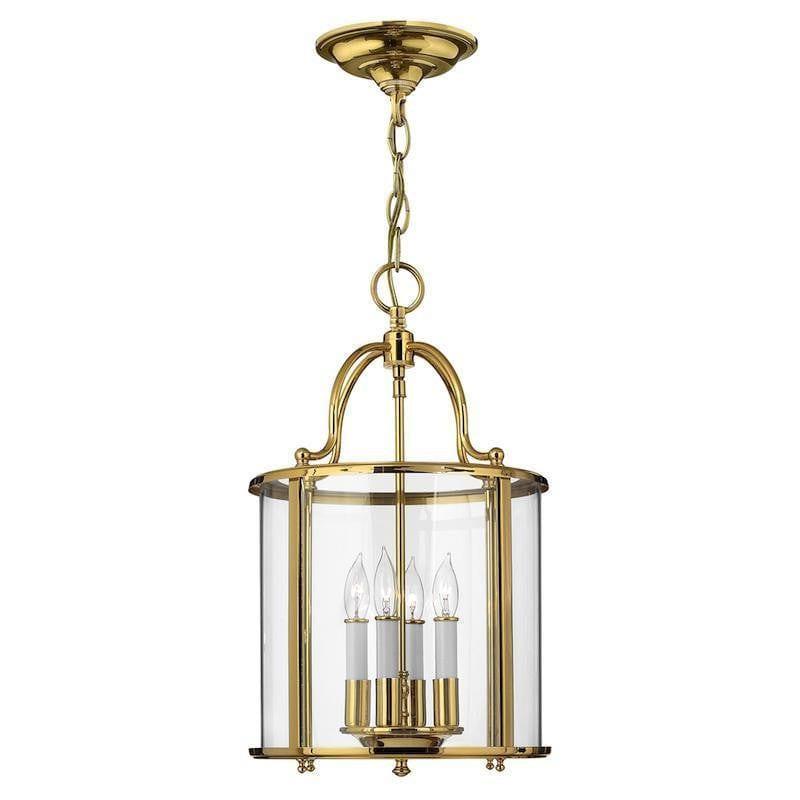 Traditional Ceiling Pendant Lights - Hinkley Gentry Polished Brass Medium Pendant Ceiling Light HK/GENTRY/P/M PB