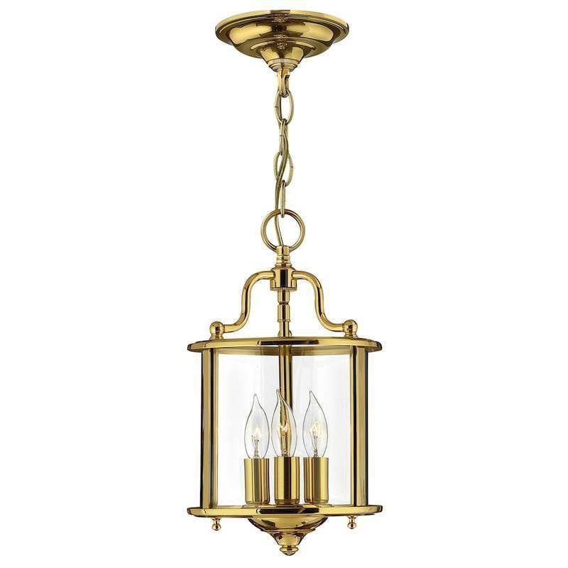 Traditional Ceiling Pendant Lights - Hinkley Gentry Polished Brass Small Pendant Ceiling Light HK/GENTRY/P/S PB