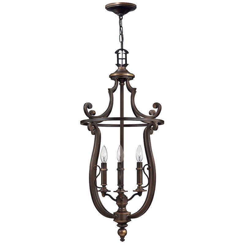 Traditional Ceiling Pendant Lights - Hinkley Plymouth 4lt Pendant Chandelier Ceiling Light HK/PLYMOUTH4/P