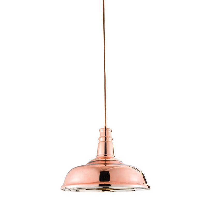 Traditional Ceiling Pendant Lights - Jackman Copper Finish Pendant Ceiling Light 61705