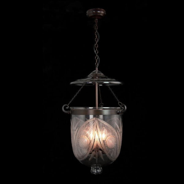Traditional Ceiling Pendant Lights - Kansa Antique Bronze Georgian Lantern FERN498