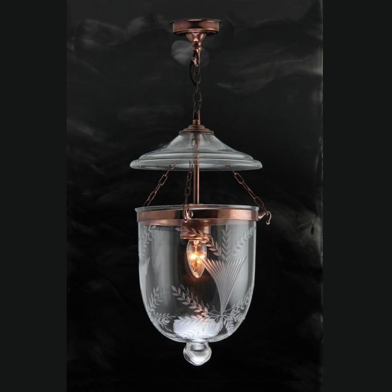Traditional Ceiling Pendant Lights - Kansa Copper Georgian Lantern FERN22