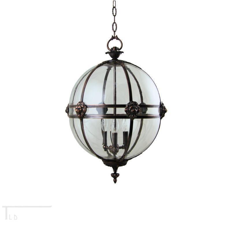 Traditional Ceiling Pendant Lights - Kansa Victorian Globe Pendant Ceiling Light GLOBE22 A
