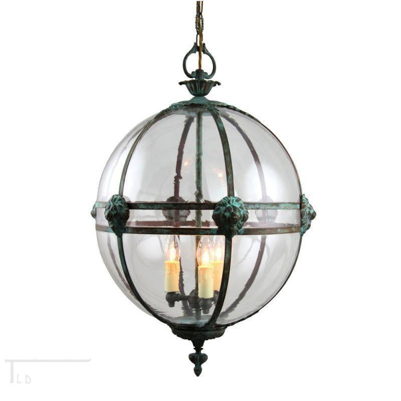 Traditional Ceiling Pendant Lights - Kansa Victorian Globe Pendant Ceiling Light GLOBE22 C