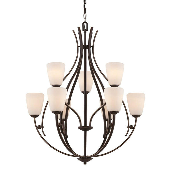 Traditional Ceiling Pendant Lights - Quoizel Chantilly 9lt Chandelier Ceiling Light QZ/CHANTILLY9