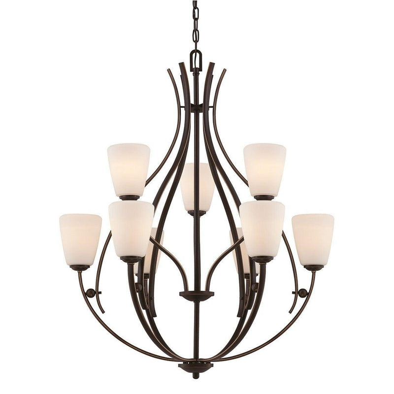 Traditional Ceiling Pendant Lights - Quoizel Chantilly 9lt Chandelier Ceiling Light QZ/CHANTILLY9