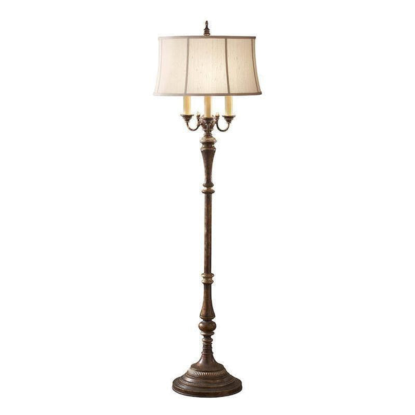 Feiss Gibson Cambridge Crackle Floor Lamp With Shade by Elstead Lighting 1