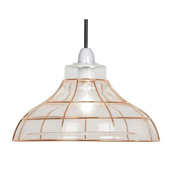 Traditional Non Electric Pendant - Elgg Clear Glass With Copper Non Electric Pendant Ceiling Light 7415 CL
