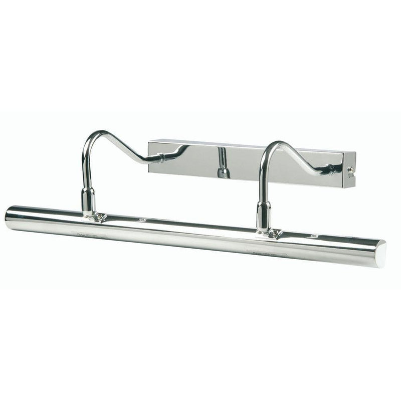 Traditional Picture Lights - Double Arm Chrome Finish Picture Light PL G9D CH By Oaks Lighting