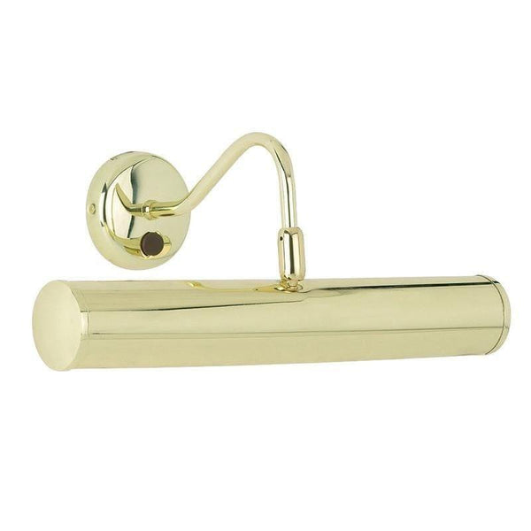 Traditional Picture Lights - Turner Polished Brass Finish LED Picture Light By Endon Lighting PL350-E14-SWBP