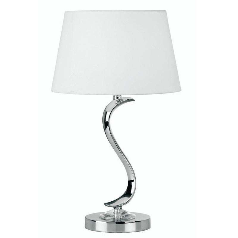 Traditional Table Lamps - Cobra Cast Brass Table Lamp With Chrome Plate 227 TL CH