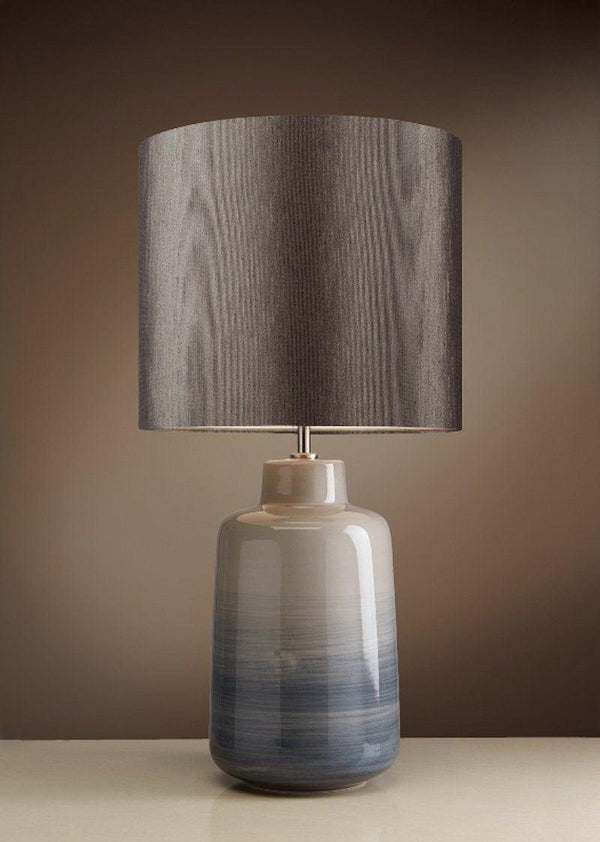 Ceramic Table Lamps - Elstead Bacari Small Blue & Grey Table Lamp LUI/BACARI SM & HQ/DR30-2134 1