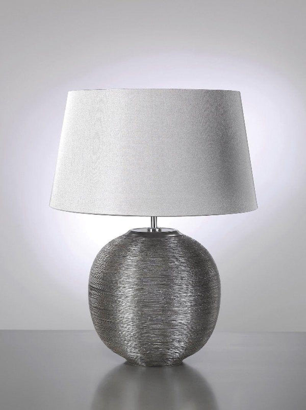 Traditional Table Lamps - Elstead Caesar Silver Table Lamp  LUI/CAESAR SIL & LUI/LS1019 1