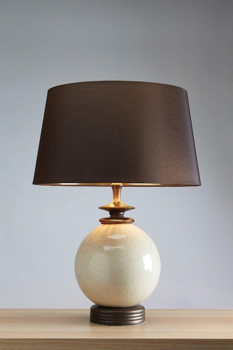 Elstead Lighting Clara Cream Ceramic Table Lamp living room image