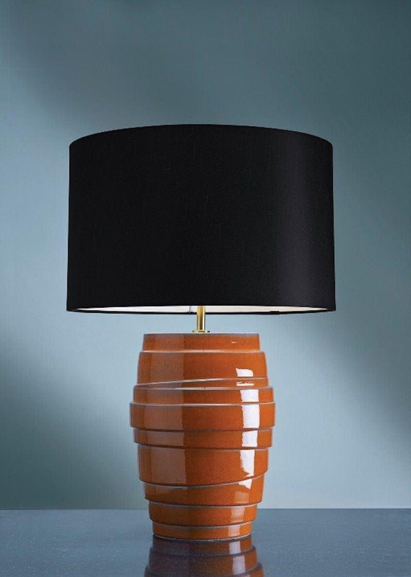Traditional Table Lamps - Elstead Mars Orange Tiered Table Lamp LUI/MARS & LUI/LS1002 1