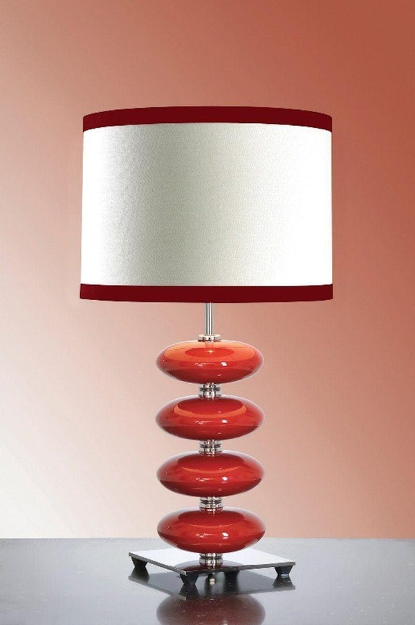 Traditional Table Lamps - Elstead Onyx Red Table Lamp LUI/ONYX RED & LUI/LS1139 1