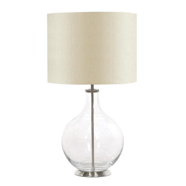 Traditional Table Lamps - Elstead Orb Clear Table Lamp HQ/ORB CLEAR & HQ/DR35 CREAMPR8 1