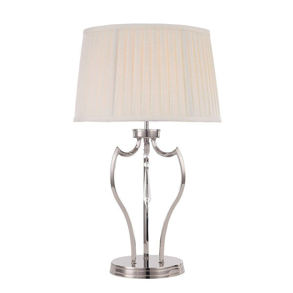 Traditional Table Lamps - Elstead Pimlico Polished Nickel Table Lamp PM/TL PN 1
