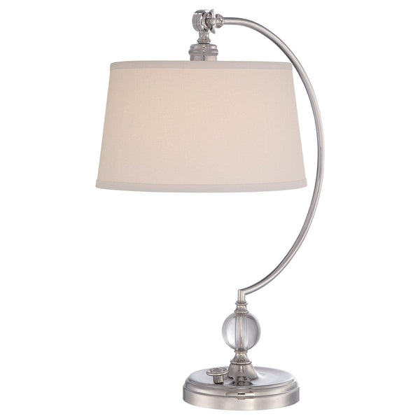 Traditional Table Lamps - Feiss Jenkins Cream Linen Hardback Table Lamp QZ/JENKINS/TL PN