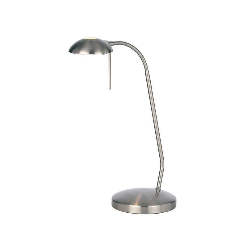 Traditional Table Lamps - Hackney Satin Chrome Finish Table Lamp 656-TL-SC