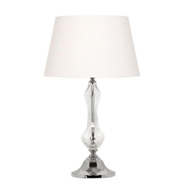 Traditional Table Lamps - Isabella Cast Brass Table Lamp With Chrome Plate 173 TL CH
