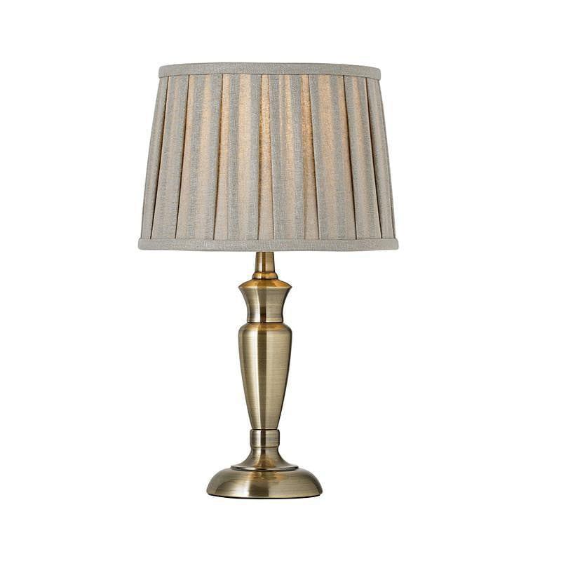 Endon Oslo Antique Brass Small Table Lamp (Base Only) 1