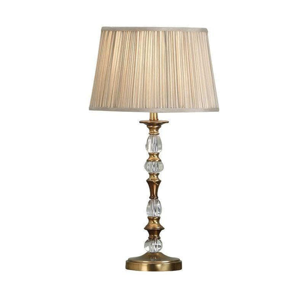 Interiors 1900 Polina Medium Antique Brass Finish Table Lamp 1