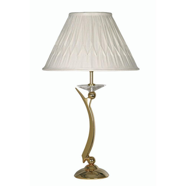 Traditional Table Lamps - Wroxton Cast Brass Table Lamp With Gold Plate 708 TL GO