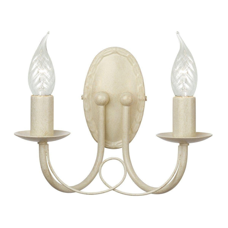 Traditional Wall Lights - Elstead Minister Ivory-Gold 2lt Wall Light MN2 IV-GOLD 1