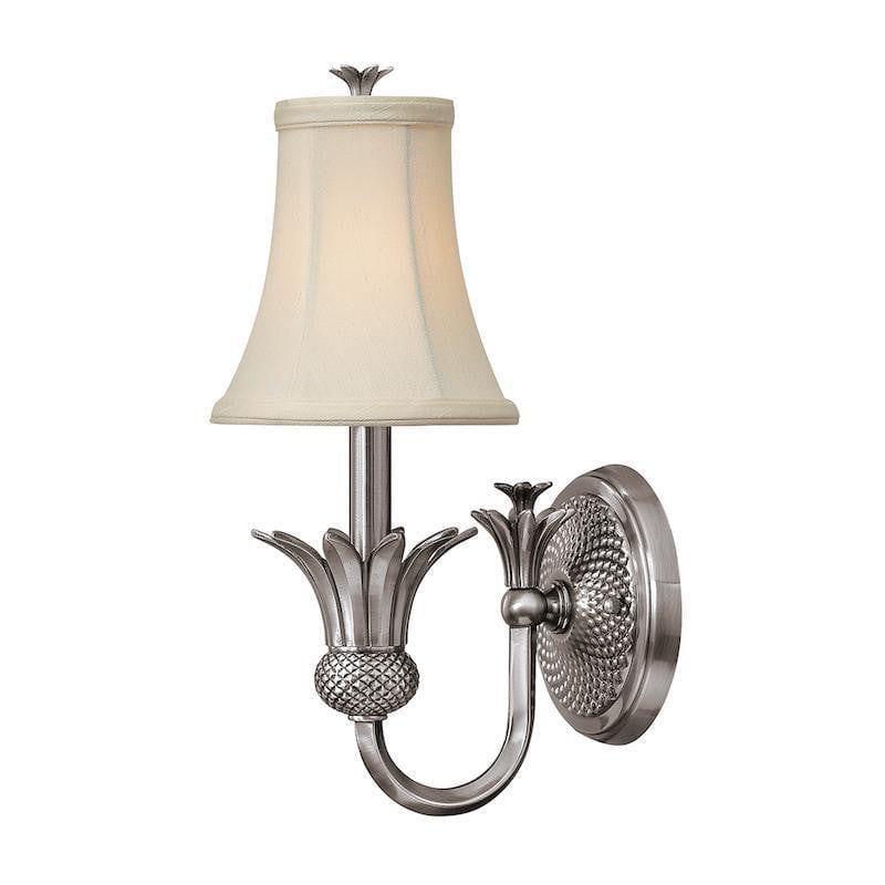 Traditional Wall Lights - Hinkley Plantation Polished Antique Nickle Wall Sconce HK/PLANT1 PL