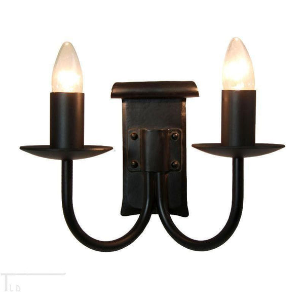 Traditional Wall Lights - Kansa Chaucer Double Wall Light CHAUCER38