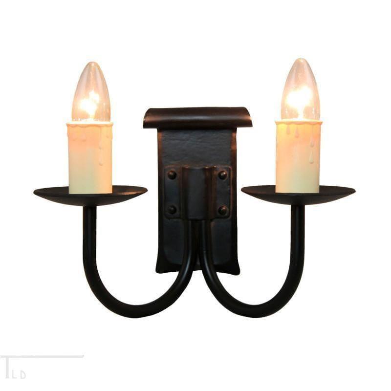 Traditional Wall Lights - Kansa Chaucer Double Wall Light CHAUCER62