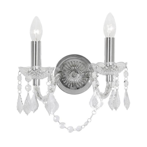 Traditional Wall Lights - Marie Therese 2 Light Acrylic Wall Light 7801/2