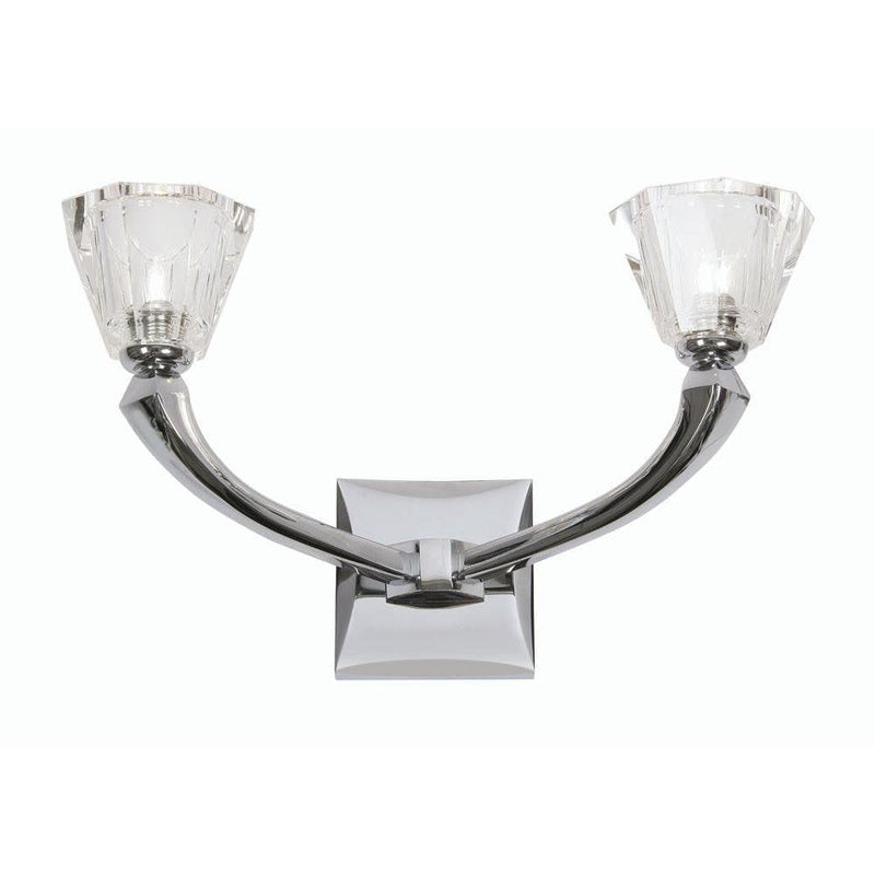 Traditional Wall Lights - Perseas Cast Brass Double Wall Light With chrome Plate 726/2 CH