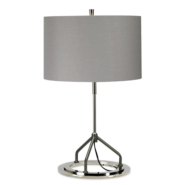 Vicenza White Polished Nickel Table Lamp Elstead Lighting 1